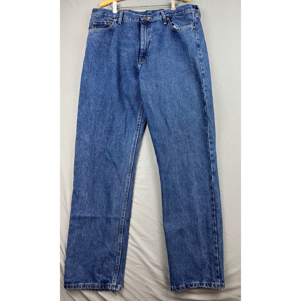 Wrangler Jeans Mens 38x34 9760WDR Blue Straight Leg Denim Pants Good